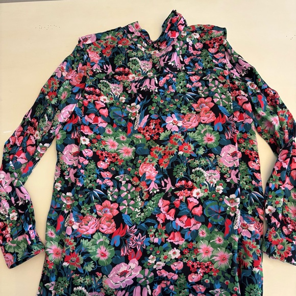 WHIT Alice Floral Multicolor Long Sleeve Dress Medium NEW - Picture 11 of 15
